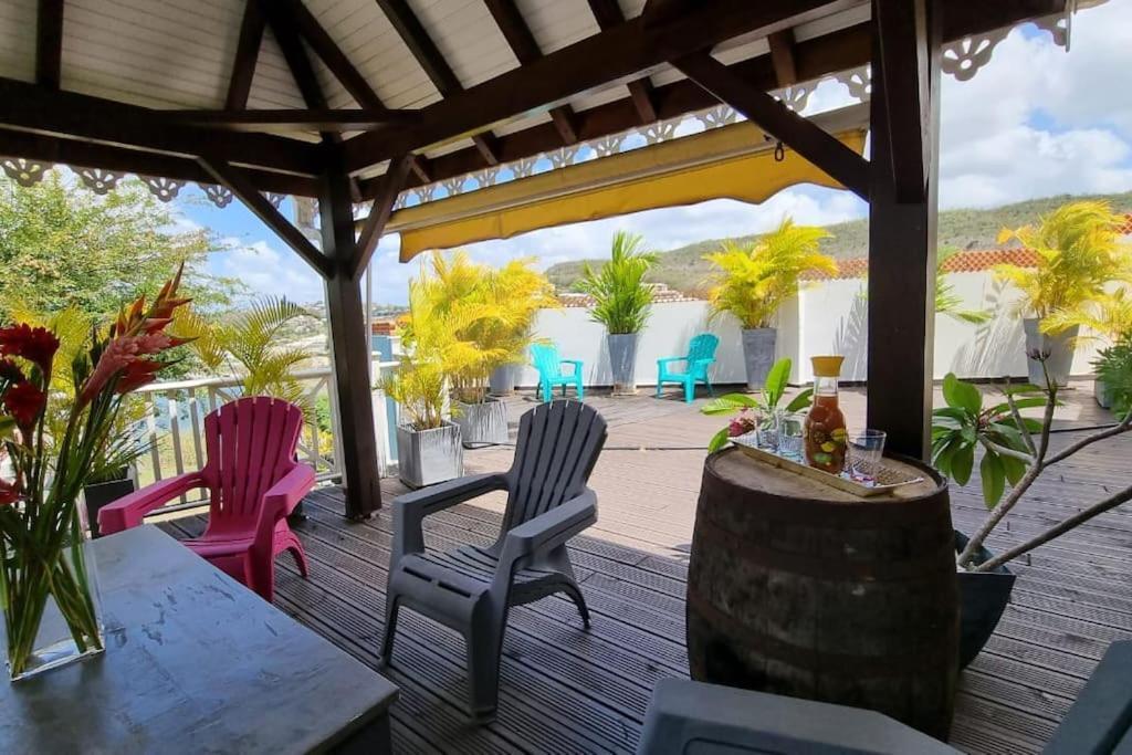 Villa Nautilia, Vue Mer, Proche Plage Les Trois-Ilets Exteriör bild